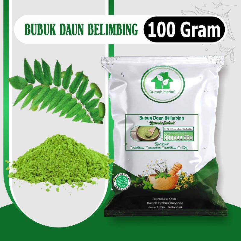 

Bubuk daun belimbing murni kemasan 100gram
