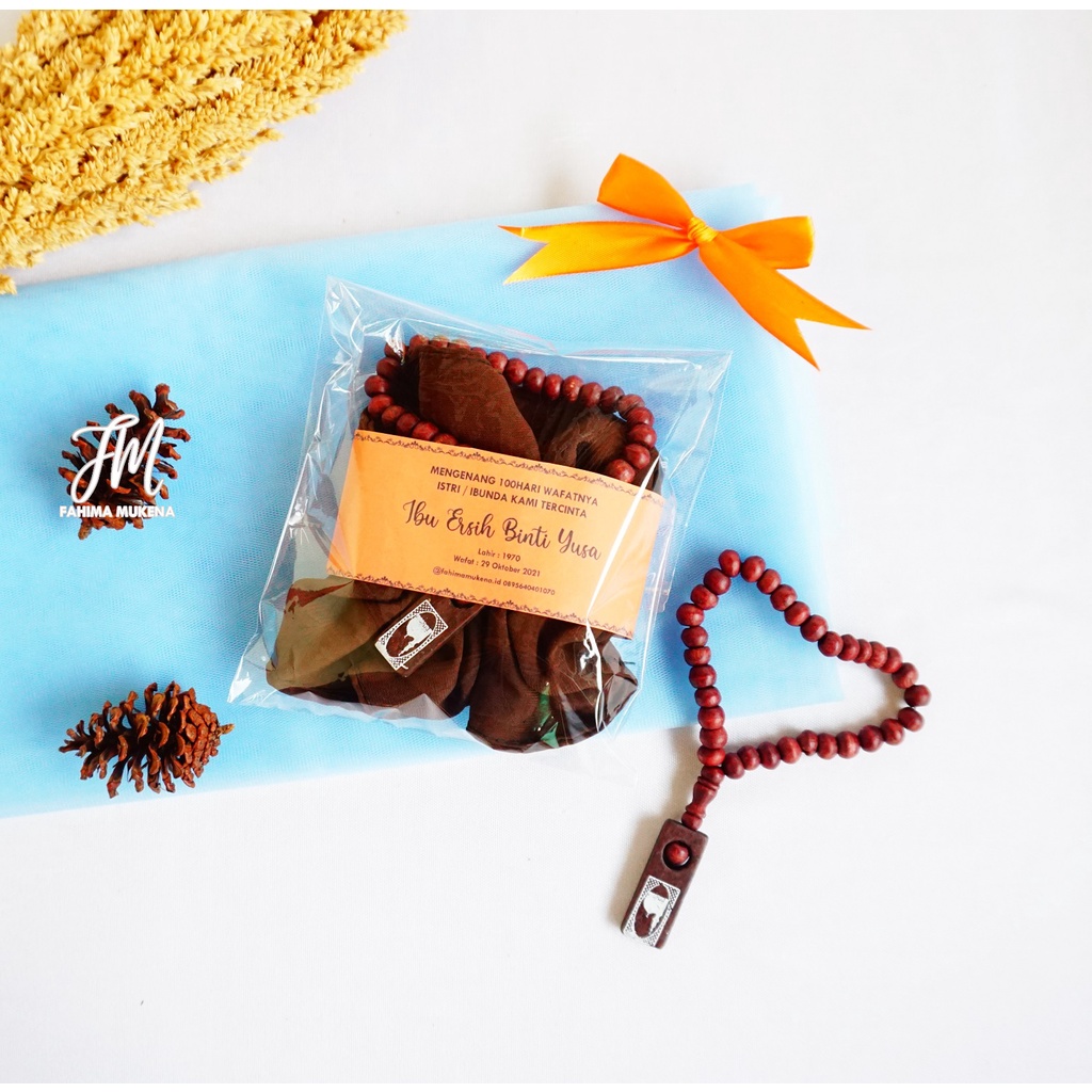 SOUVENIR SCRUNCHIE / SOUVENIR TAHLIL SOUVENIR 7HARI SOUVENIR 40HARIAN SOUVENIR 100 HARI / SOUVENIR H