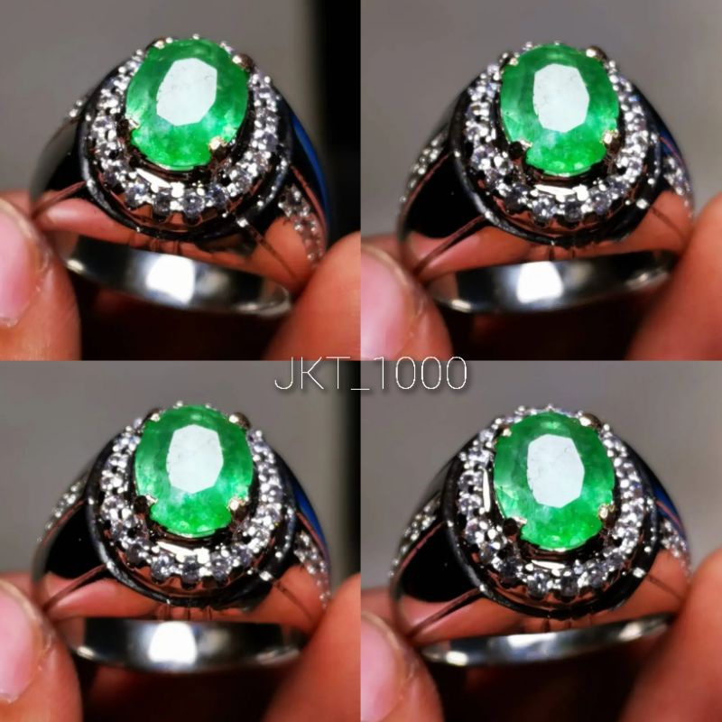 CINCIN BATU ASLI JAMBRUD IJO COLOMBIAN BAGUS
