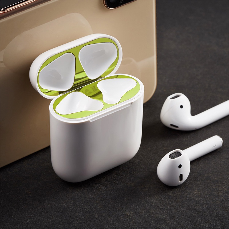 1 Pc Stiker Pelindung Headset Bluetooth Bahan Metal Anti Gores Untuk Apple AirPods Pro 2