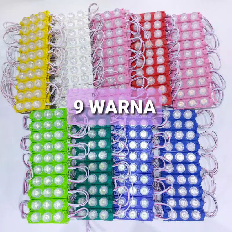 lampu led 3 mata  lensa modul led 3 mata motor mobil 12 volt