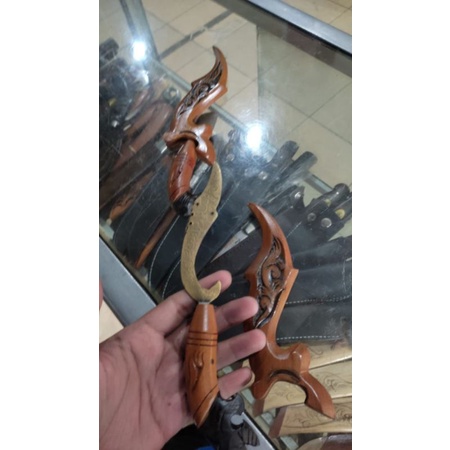 kujang mini kuningan lafadz