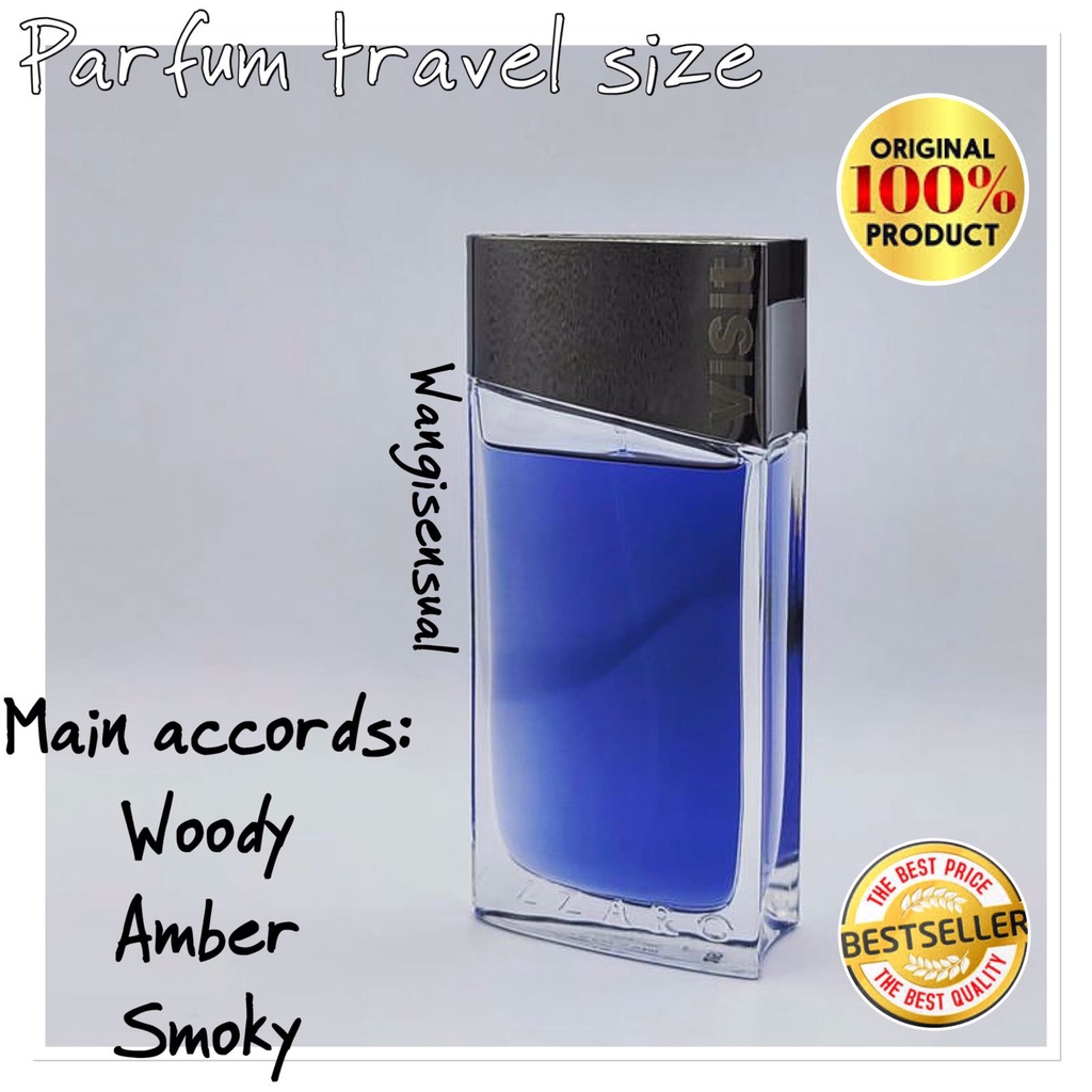 Parfum Travel Size Azzaro Visit For Men 50ml ( TANPA BOX )