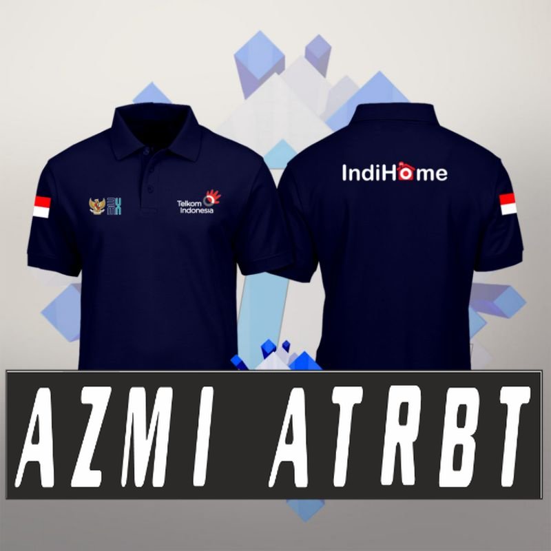 KAOS POLO SHIRT KERAH LENGAN PENDEK TELKOM INDONESIA INDIHOME BUMN