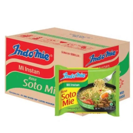 

PROMO Indomie Rasa Soto [ 70gr / 40 pcs /1 Karton ]