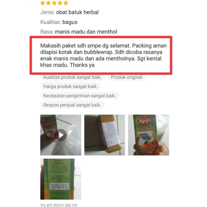 

✨STAR✨ SYAFA MADU BATUK AMPUH 175gr !