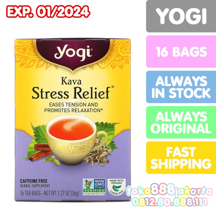 

ORIGINAL MURAH YOGI TEA KAVA STRESS RELIEF CAFFEINE FREE TEH HERBAL ORGANIK