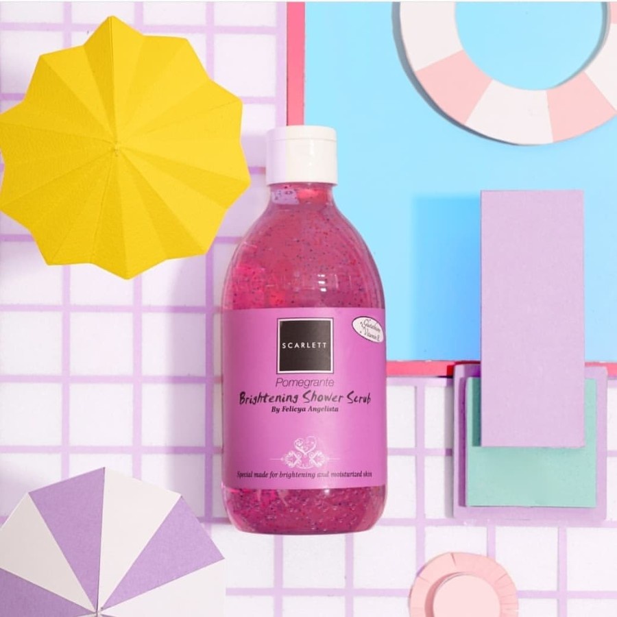 𝘈𝘉𝘎✰ Scarlett Brightening Shower Scrub 300ml / Sabun Mandi Scarlett Mencerahkan dan meratakan warna kulit / Body Wash Scarlett 2019