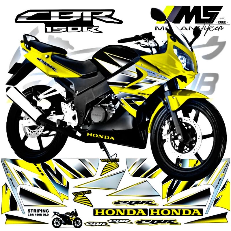Decal Sticker Striping Variasi Motif Ori Honda CBR 150 R OLD 2003-2004-2005-2006-2007-2008-2009 /CBR