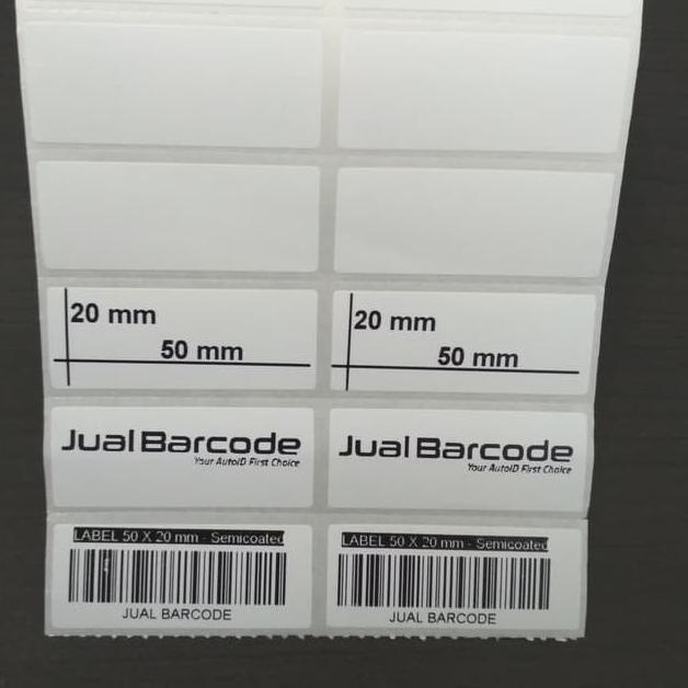 

Big Sale라마 Label Bare 50 X 20 - 50x20 mm - 50x20mm 2 Line Kertas Sticker Semicoated