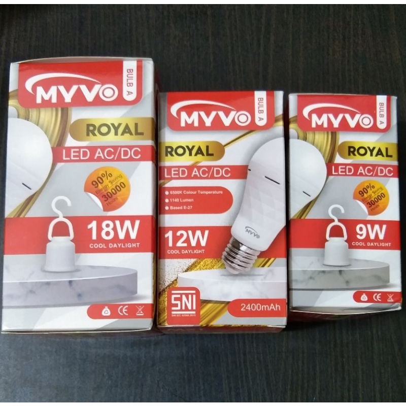 Lampu Bohlam LED Emergency Garansi Myvo Royal