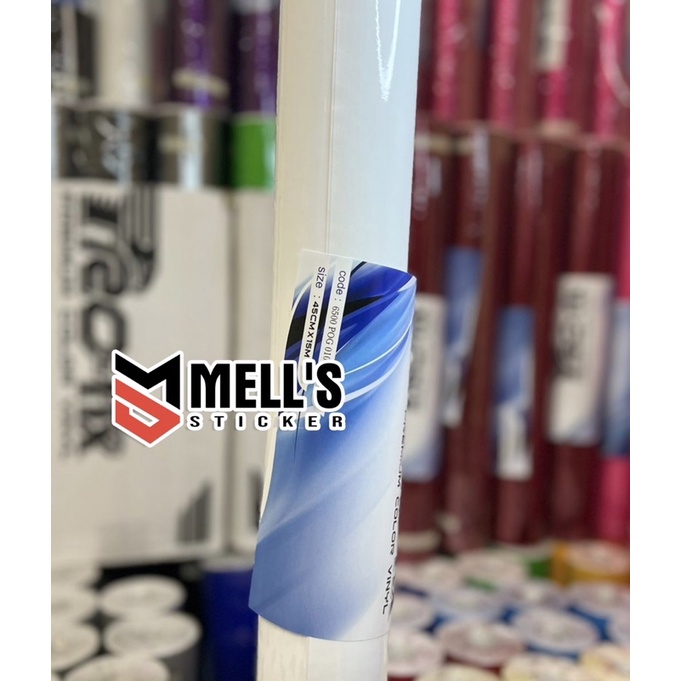 1 Roll skotlet putih glossy 45 cm * 15 meter merk profix stiker motor stiker mobil putih glos putih 