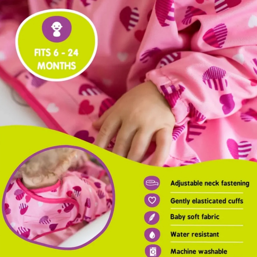 Tidy Tot Cover &amp; Catch Coverall Bib Single - Celemek Makan Baby MPASI Bibs Slaber Slubber Slabber