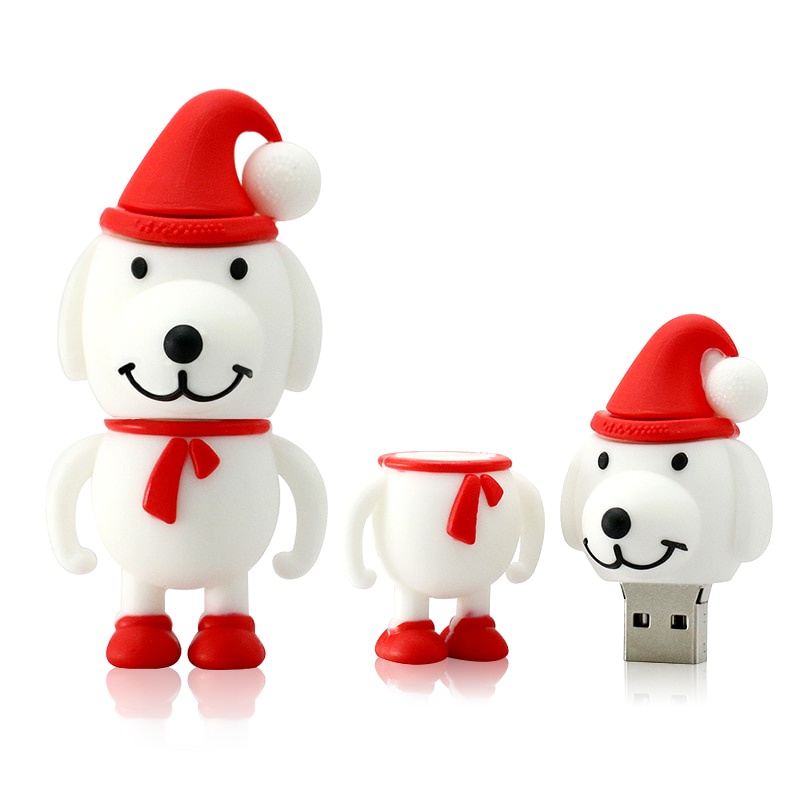 Flash Disk USB 2.0 Kapasitas 1TB Bentuk Kaos Kaki Santa Claus / Rusa / Snowman Untuk Natal