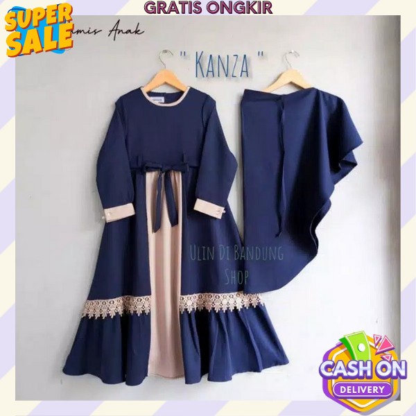 Gamis Anak Tanggung Baju Muslim Anak Perempuan Gamis Syari Pakaian Muslim Anak Perempuan Import Gham