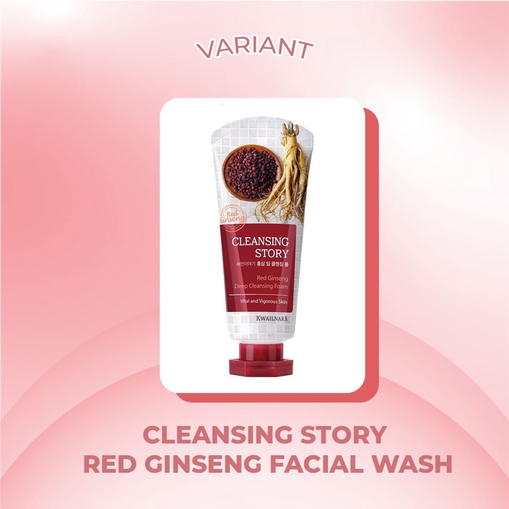 [ SKINHOUSEID ] JIWOONE FACIAL WASH - Cleansing Story Red Ginseng | Cleansing Story Aloe | Sabun Muka Impor Korea BPOM | Face Wash 120g