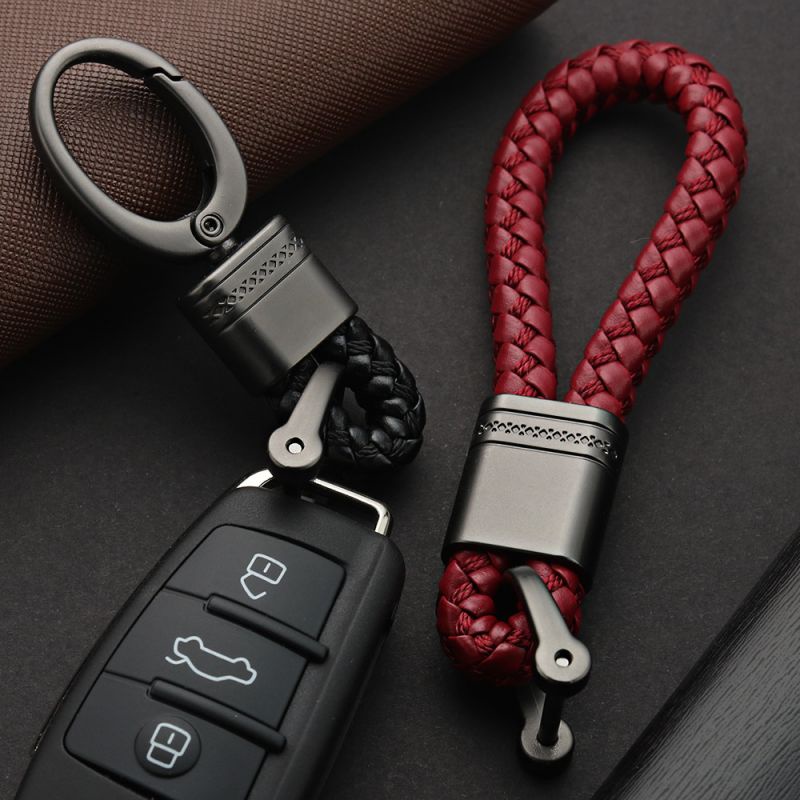 Gantungan Kunci Mobil PU Leather Key Chain Gantungan Keychain Mobil Untuk Honda Toyota