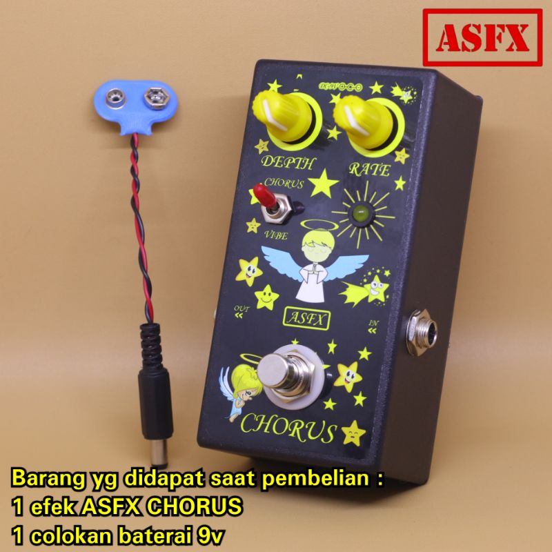 Efek gitar chorus murah ASFX guitar pedal stompbox AS Effect corus