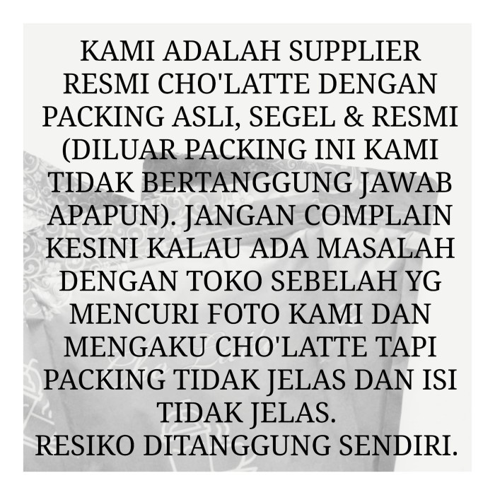 

Choco Classic Powder Cholatte Rasa Cokelat Klasik