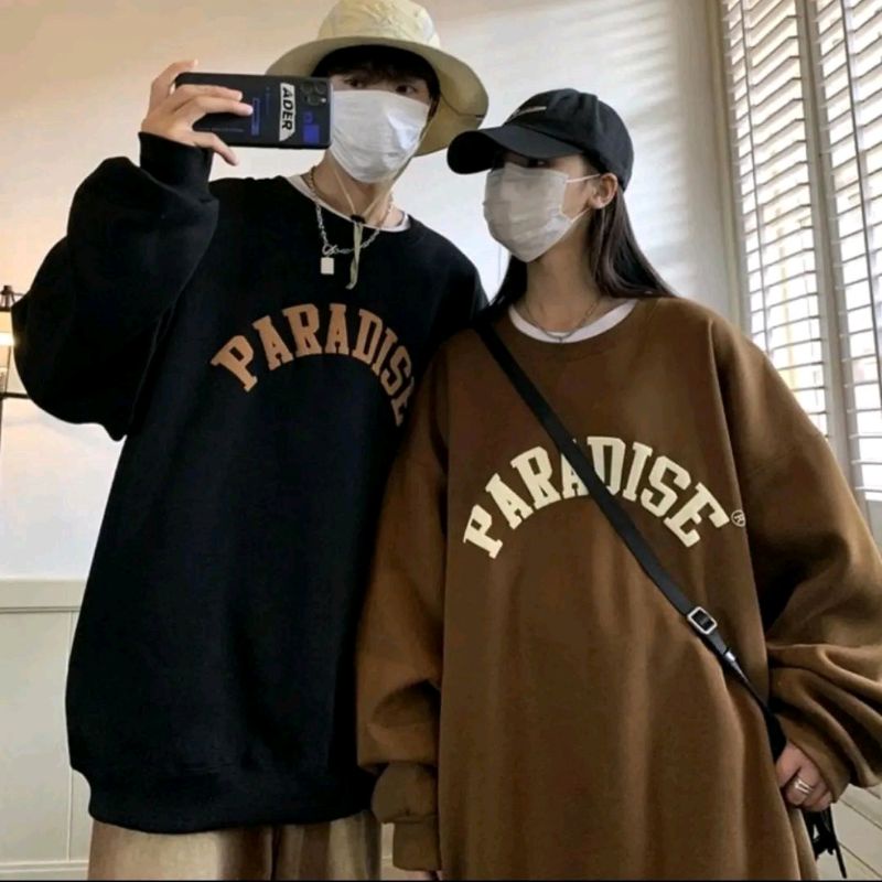 Paradise Front Sweater Oversized Crewneck