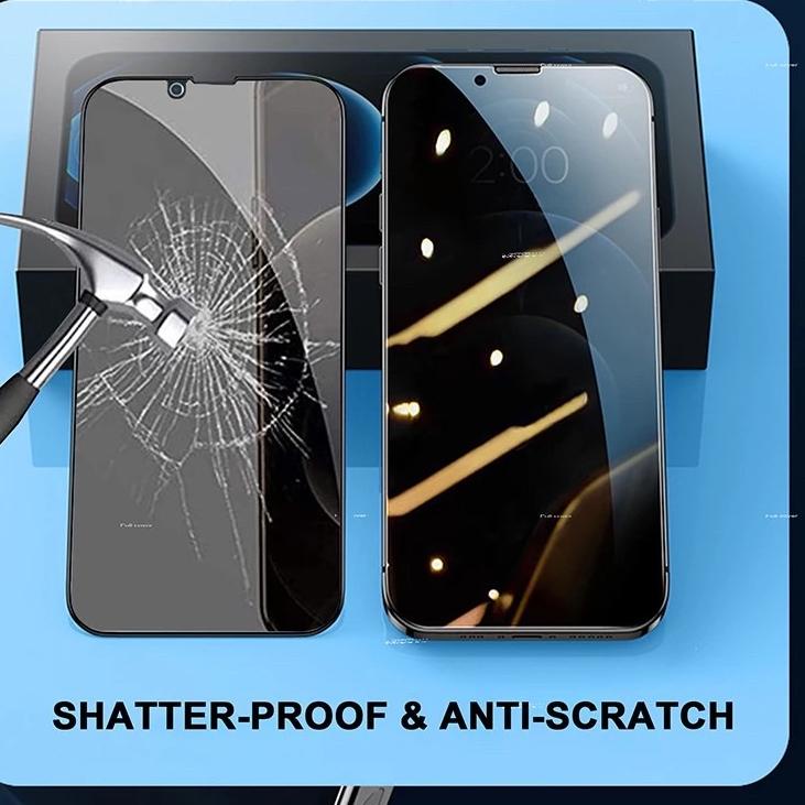 Recomended ( PRIVACY & MATTE ) gorilla glass screen protector anti fingerprint tempered glass for ip