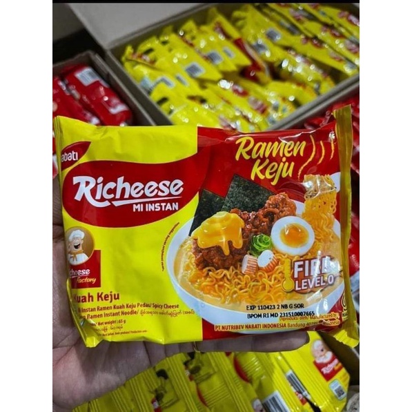 

Mie Nabati Richeese Ramen Keju Level 0/3/5
