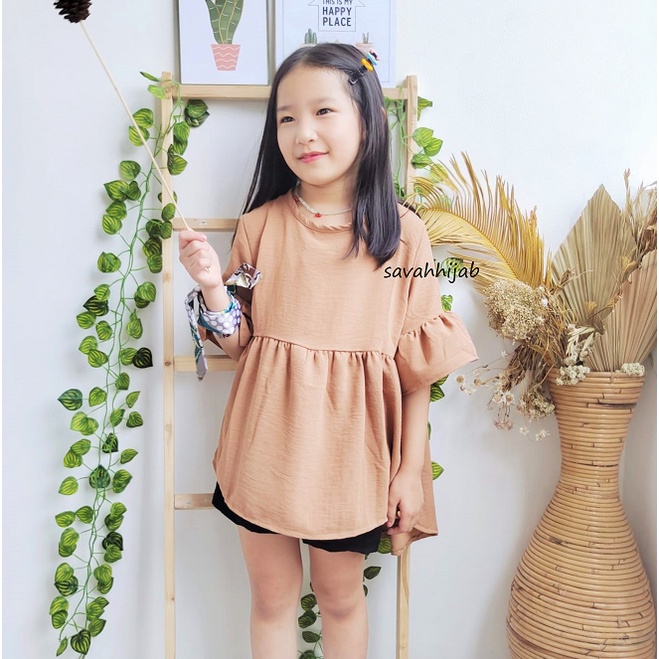 BLOUSE ANYA/BLOUSE ANAK/BLOUSE CRINKLE ANAK