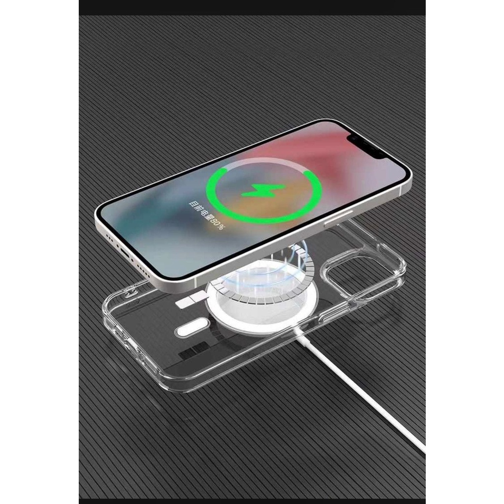 Premium Clear Case Magsafe Original Magnet Kuat Bahan Soft Premium Kualitas Premium