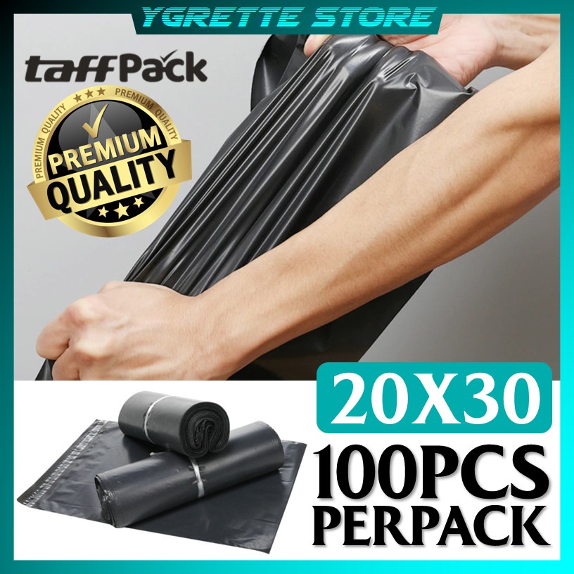 YGRETTE - ORIGINAL TaffPACK Kantong Amplop Plastik Packing Polymailer Polybag 20 x30 cm 100 PCS