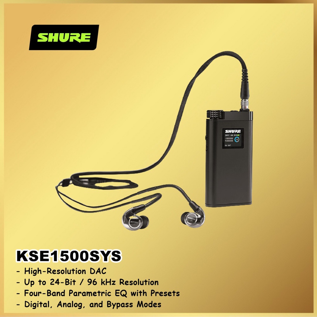 Shure KSE1500 KSE 1500 SYS KSE1500SYS Electrostatic Earphone System