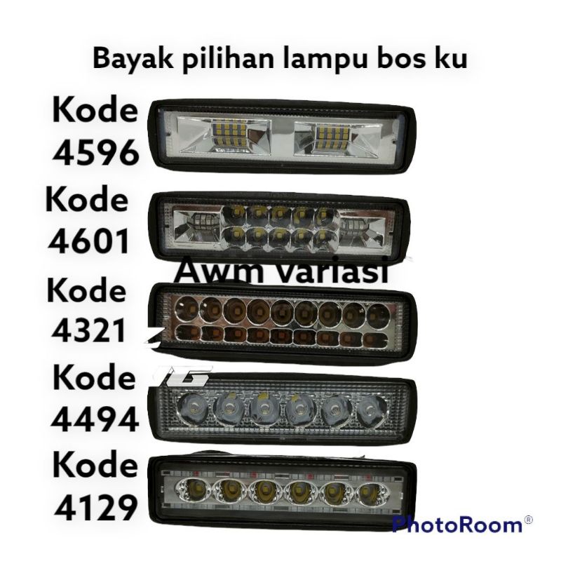 Lampu Tembak Sorot 10 Mata LED CWL Runnning Biru Kiri Kanan Slim Bar