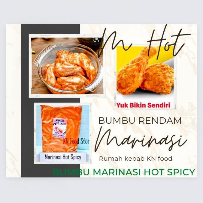

[COD] Tepung Bumbu Marinasi Ayam Goreng Pedas Fried Chicken Hot Spicy 1 Kg [COD]
