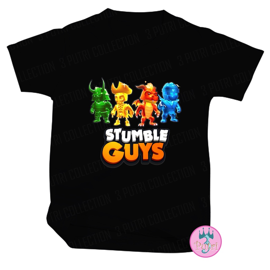 Baju Kaos Distro Anak Laki Laki STUMBLE GUYS Keren Umur 3 4 5 6 7 8 9 10 11 12 Tahun