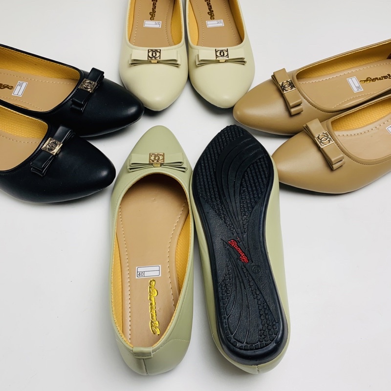 Sepatu Wanita Flat Shoes Ramage  Sol Karet Lentur tidak Licin