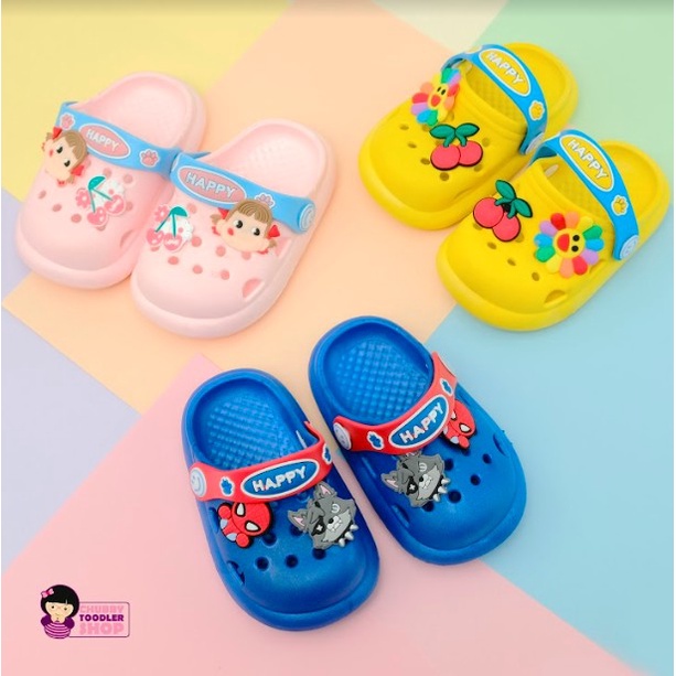 littlekiddoss Sendal Bapao Anak Laki-Laki Import Sandal Eva Anak Perempuan 1 Tahun - 6 Tahun SH2140N