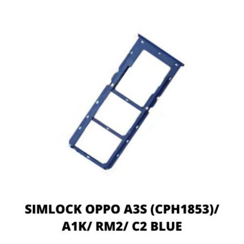 SIMTRAY/ SIMLOCK / SLOT SIM OPPO A3S (CPH1853) / A1K / REAL 2 / C2 ORIGINAL