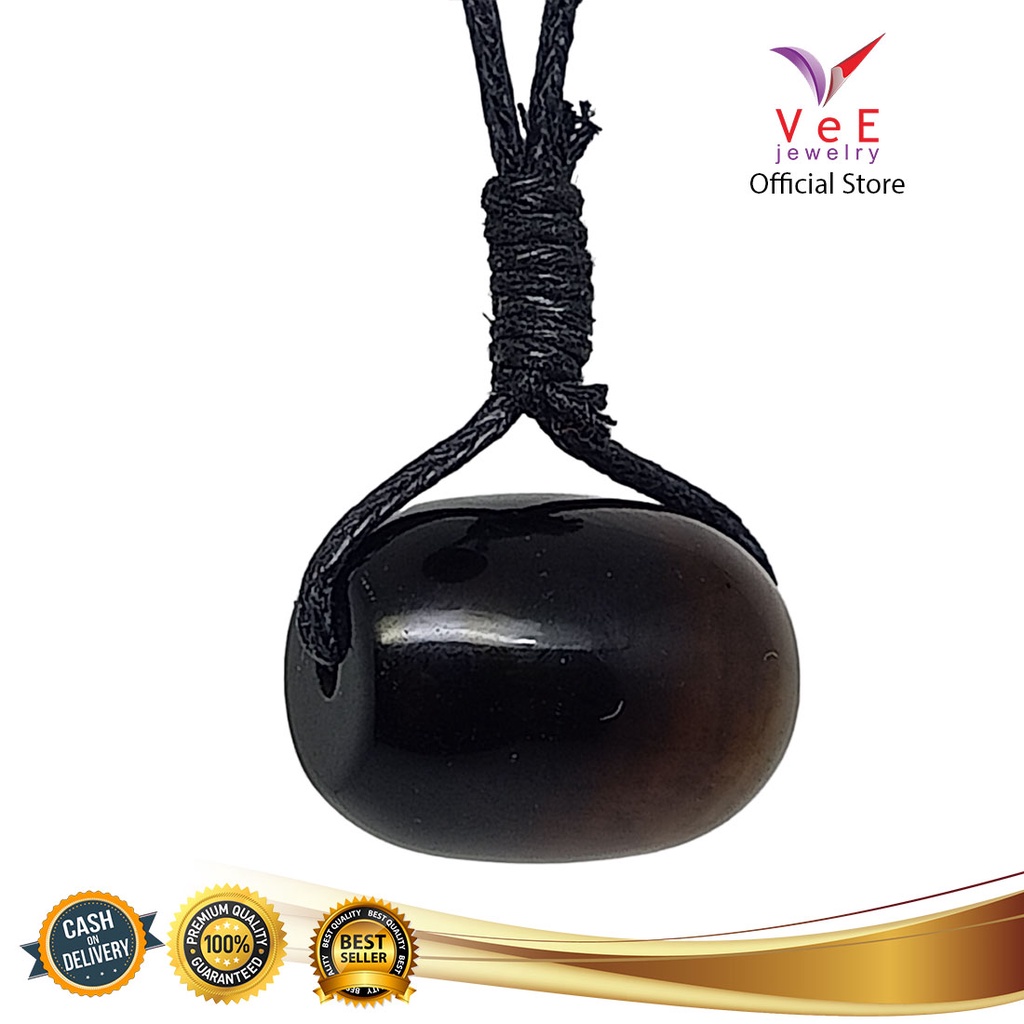 Kalung Liontin Batu Giok Asli Cina Tabung - VeE Pendant  Wanita Pria