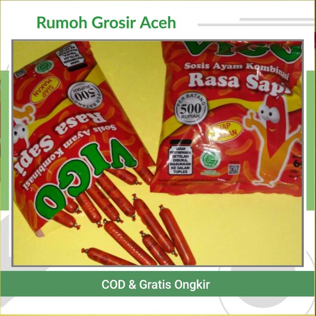 

{ACEH} Sosis VIGO sosis siap makan isi 50 pcs bonus 2pcs