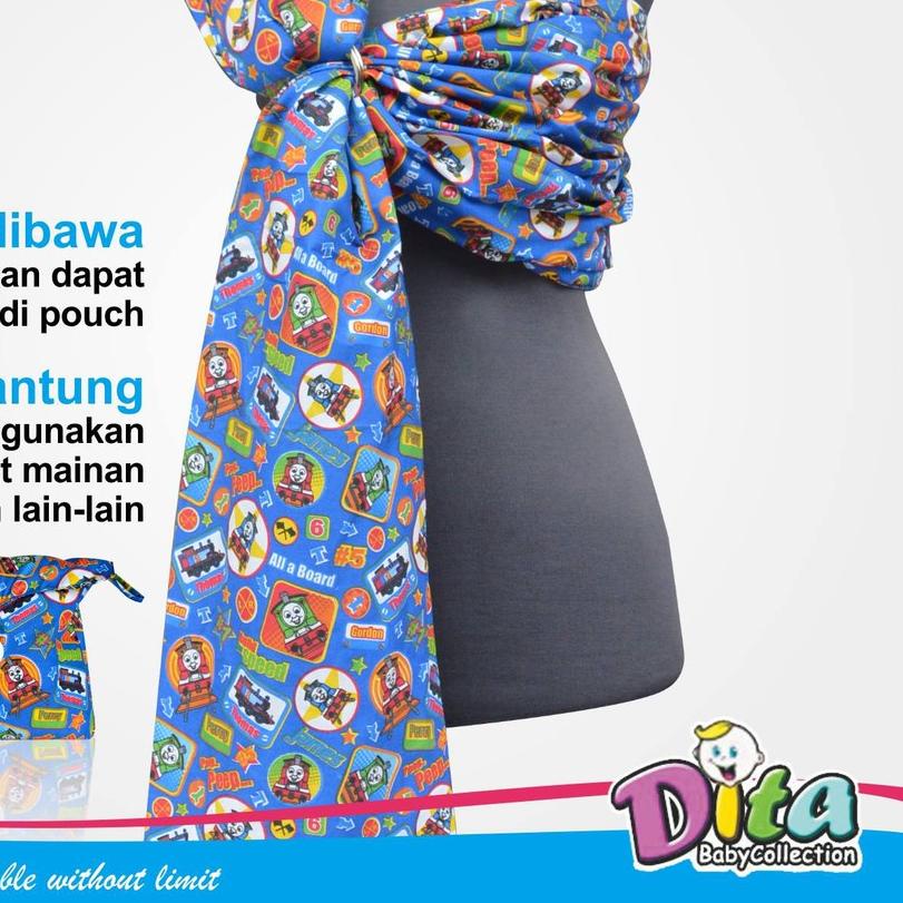 Gendongan Ringsling Tanpa Busa , Gendongan Samping Bayi , Gendongan Sling Anak , Geos , Ring Sling