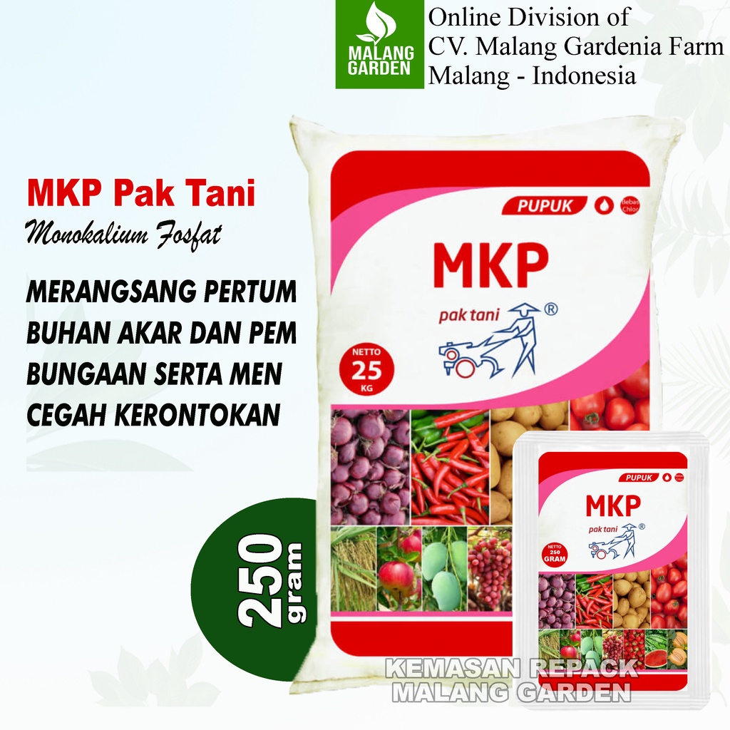 REPACK Pupuk MKP Pak Tani 250 gram | MKP Pak Tani 250gram