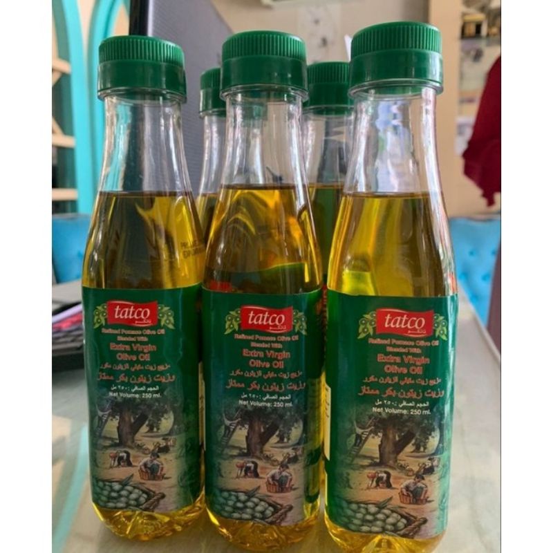DISKON READY STOCK MINYAK ZAITUN TATCO ORIGINAL ARAB EXTRA VIRGIN OLIVE OIL 175 250 500 ML ASLI FREE