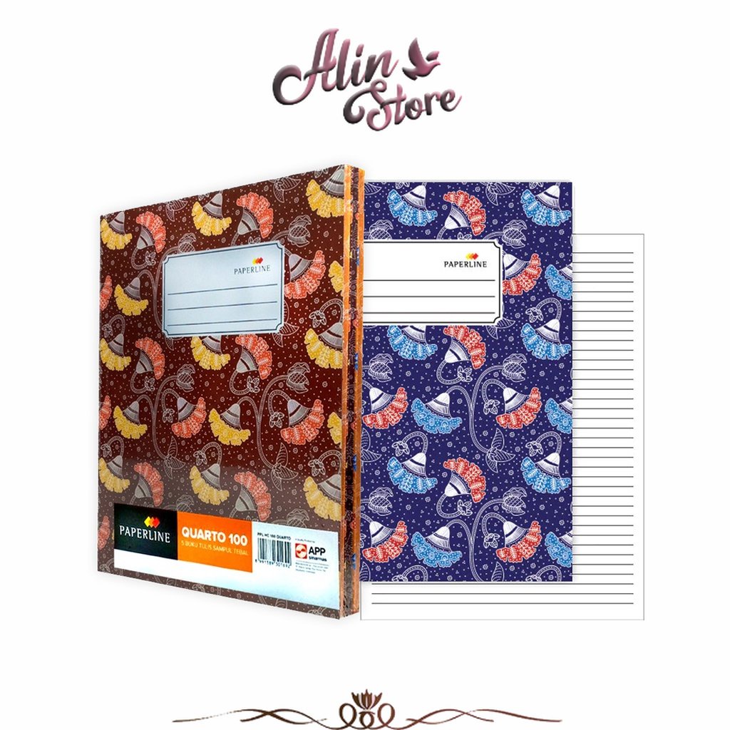 

Buku Tulis Hard Cover Kuarto isi Lembar Paperline