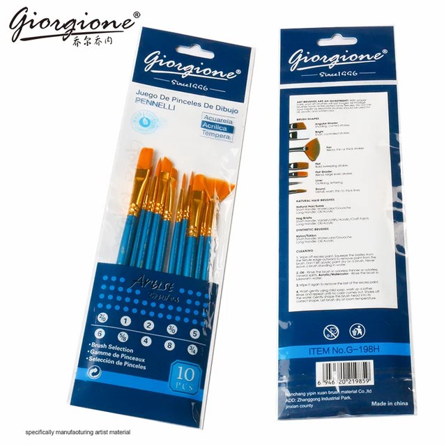 

Bergaransi Giorgione Brush Set 10Pcs G-198H Hot Sale
