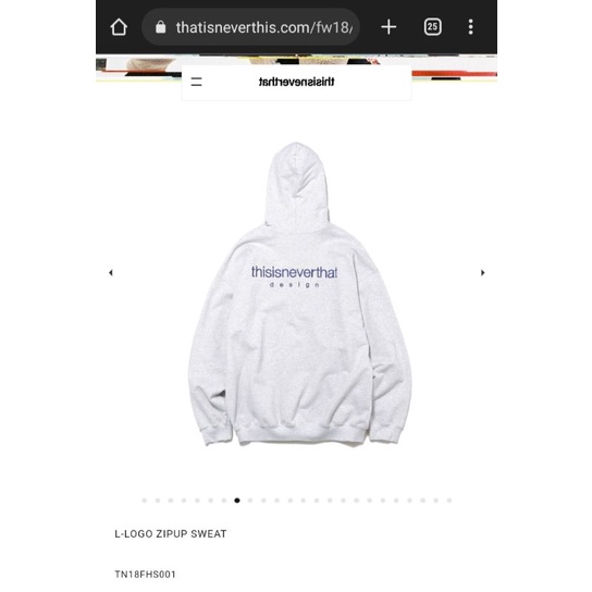 thisisneverthat zip hoodie