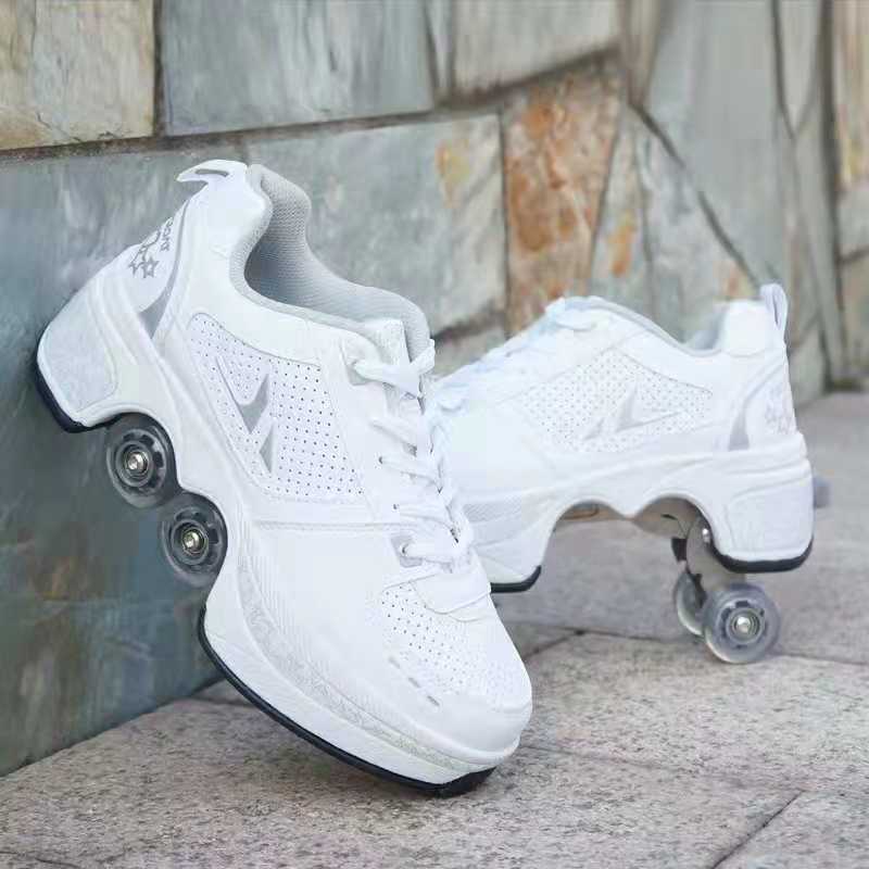 Sepatu Roda Casual  Skate / Kick Roller Shoes Impor Viral TIKTOK