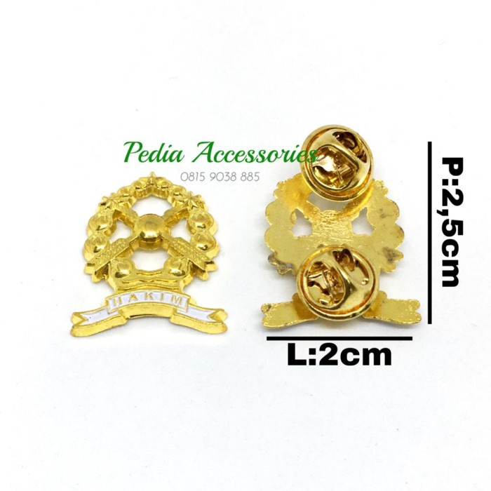 Produk Terbaru Pin Hakim / Pin Cakra Hakim