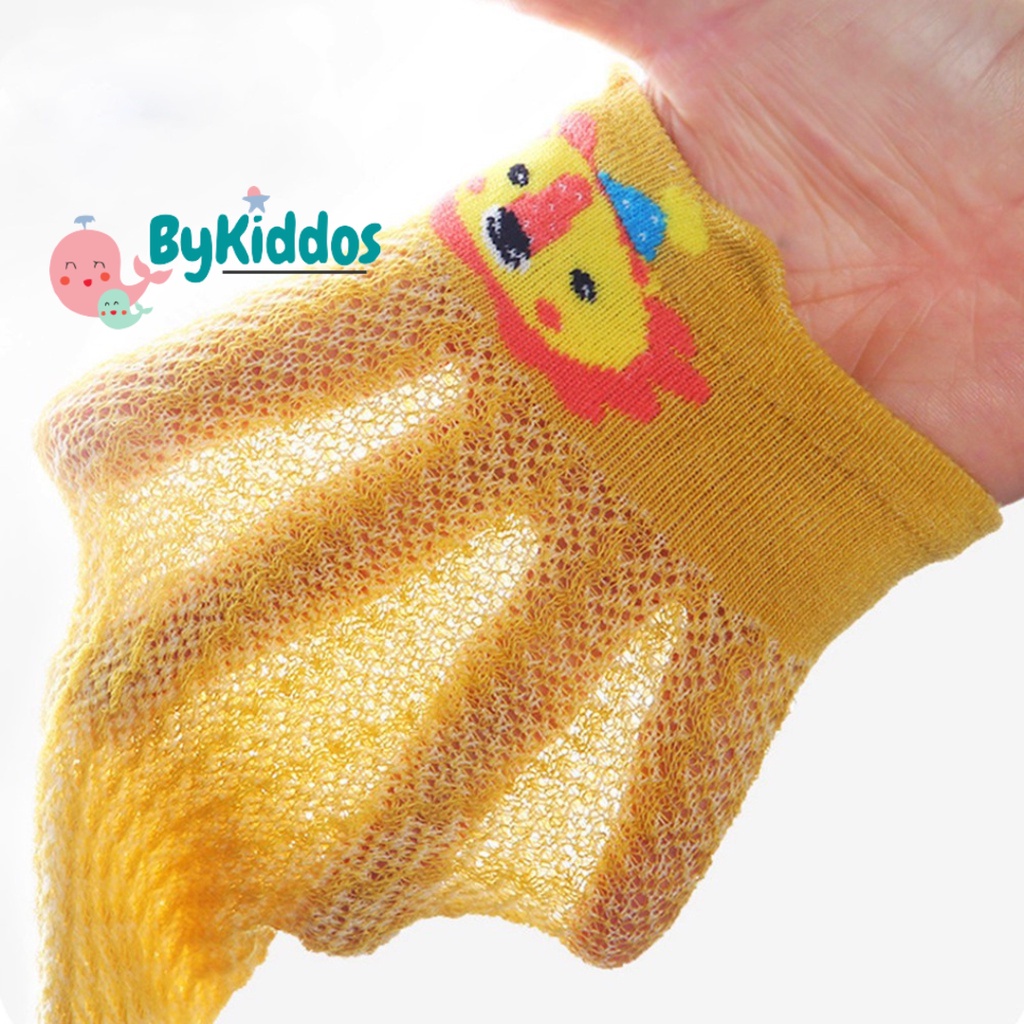 ByKiddos - Kaos Kaki Bayi Panjang Karakter Hewan Kaos Kaki Anak Perempuan Laki Laki Motif Animal Lucu Bahan Jaring Baby Socks Kids