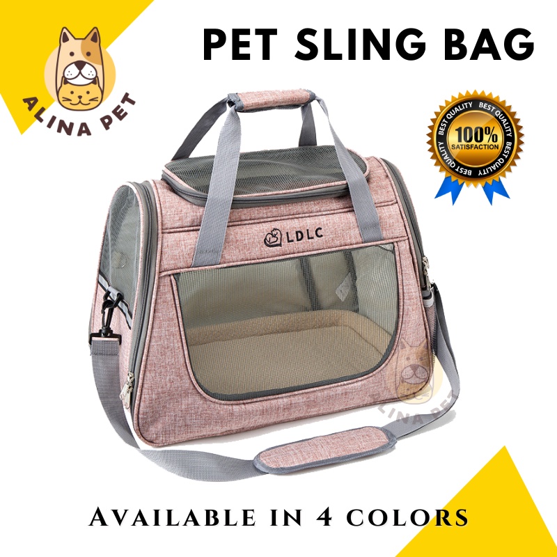 Pet Carrier PREMIUM Tas Anjing Tas Kucing Selempang Pet Sling Bag Carrier Anjing Carrier Kucing