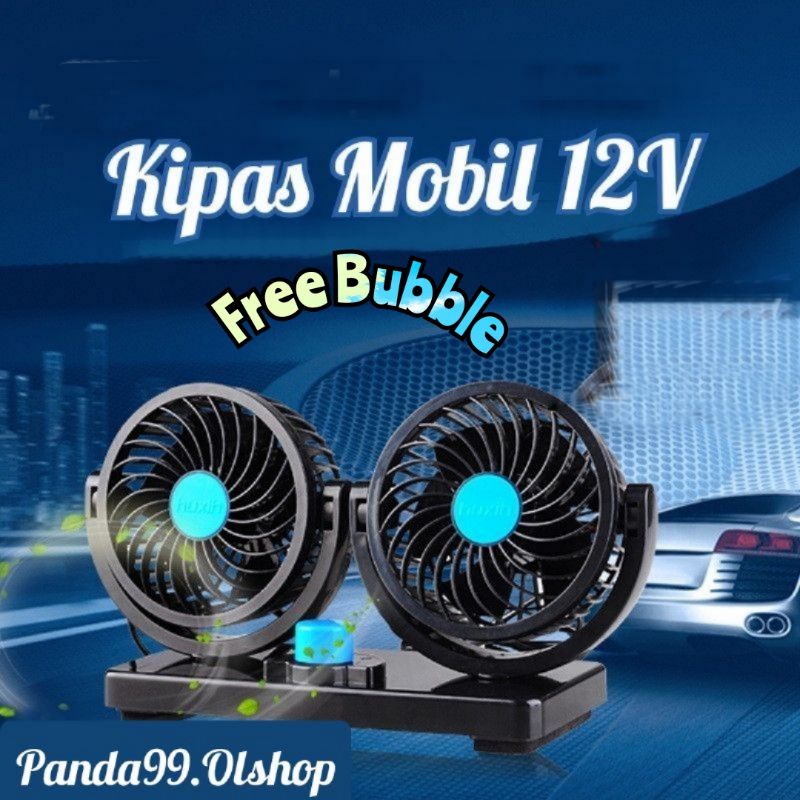 Kipas Angin Mobil Car Cooling Double Fan/Kipas Angin Mobil 12 Volt