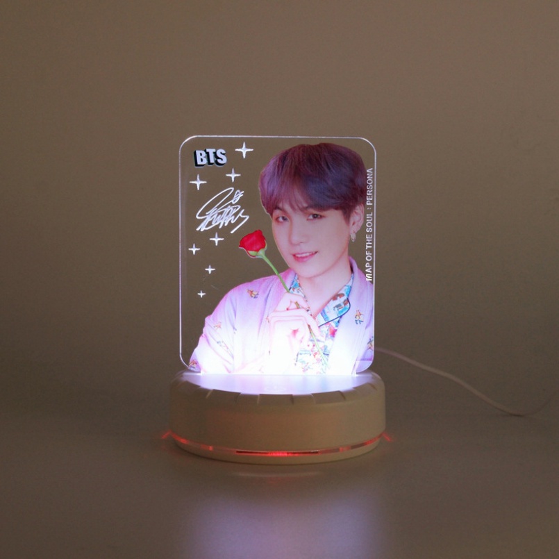 Kpop Bts Lampu Meja Led Warna-Warni